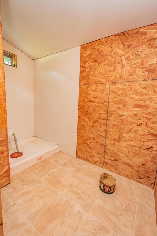 LOT4 Brimstone Rd, Lagrange, ME 04453 - bathroom featuring tile patterned flooring and vaulted ceiling