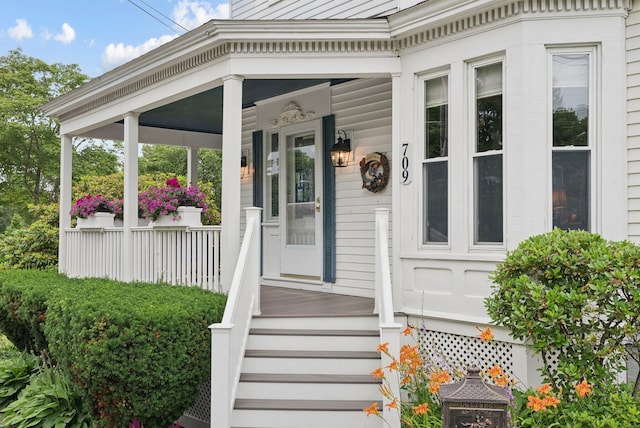 709 High St, Bath, ME 04530 - property entrance featuring a porch