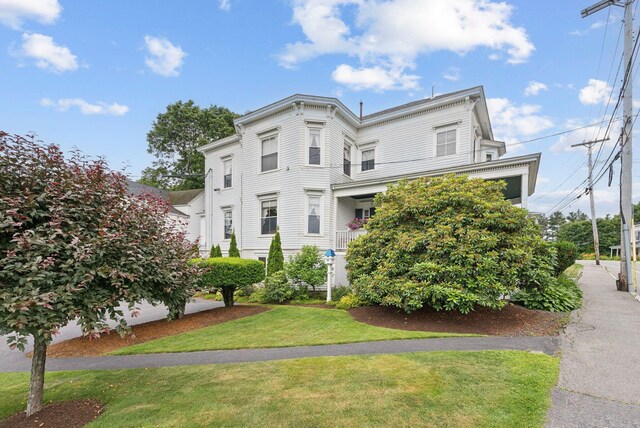 709 High St, Bath, ME 04530 - view of front of property featuring a front lawn