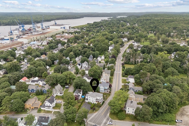 709 High St, Bath, ME 04530 - drone / aerial view of a nearby body of water and a forest
