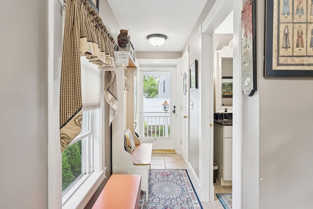 709 High St, Bath, ME 04530 - doorway to outside with light tile patterned floors