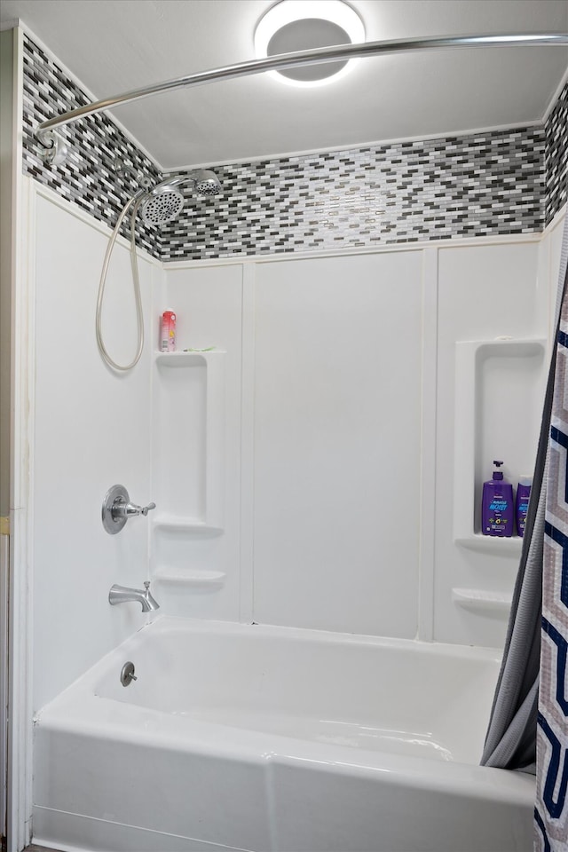 24 Blackswoods Rd, Franklin, ME 04634 - full bathroom with shower / bath combination with curtain