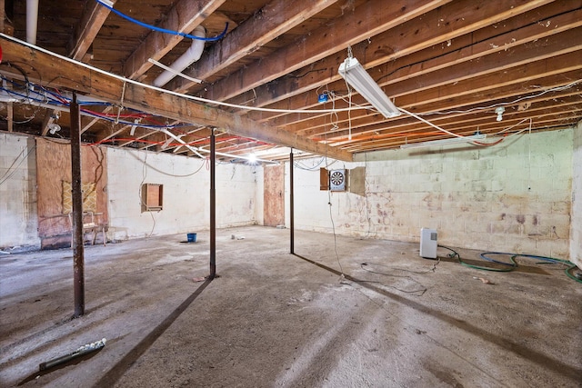 24 Blackswoods Rd, Franklin, ME 04634 - view of unfinished basement