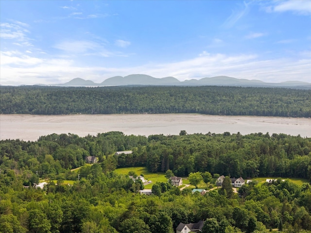 24 Blackswoods Rd, Franklin, ME 04634 - view of mountain backdrop featuring a forest