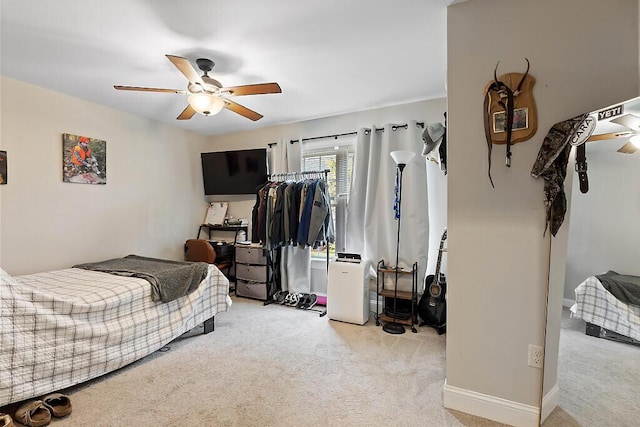 15 Fieldstone Dr, Augusta, ME 04330 - bedroom with carpet flooring and ceiling fan