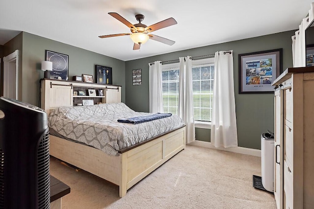15 Fieldstone Dr, Augusta, ME 04330 - bedroom with light carpet and ceiling fan
