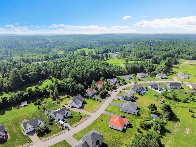 15 Fieldstone Dr, Augusta, ME 04330 - aerial perspective of suburban area featuring a heavily wooded area