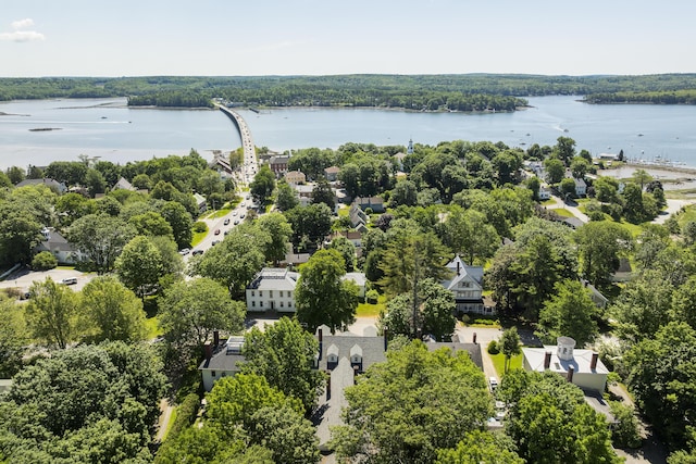 18 High St, Wiscasset, ME 04578 - bird's eye view of a nearby body of water