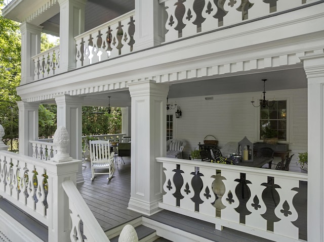 18 High St, Wiscasset, ME 04578 - view of wooden porch