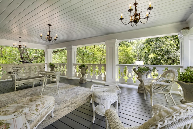 18 High St, Wiscasset, ME 04578 - view of wooden porch