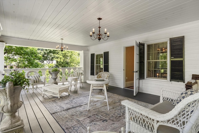 18 High St, Wiscasset, ME 04578 - view of wooden deck
