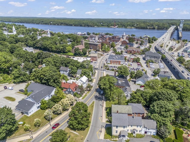 141 Centre St, Bath, ME 04530 - aerial overview of property's location with a nearby body of water