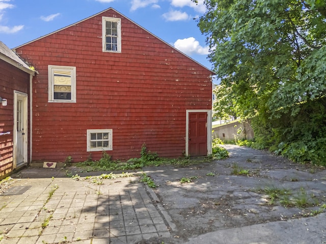 141 Centre St, Bath, ME 04530 - view of home's exterior with a patio area