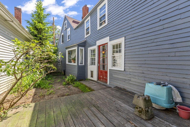 141 Centre St, Bath, ME 04530 - view of wooden terrace