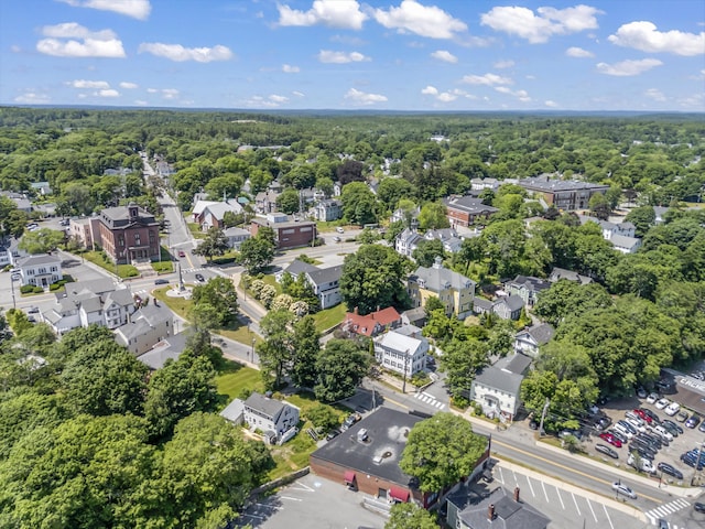 141 Centre St, Bath, ME 04530 - aerial view of residential area featuring a heavily wooded area