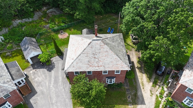 25 Oliver St, Bath, ME 04530 - view from above of property