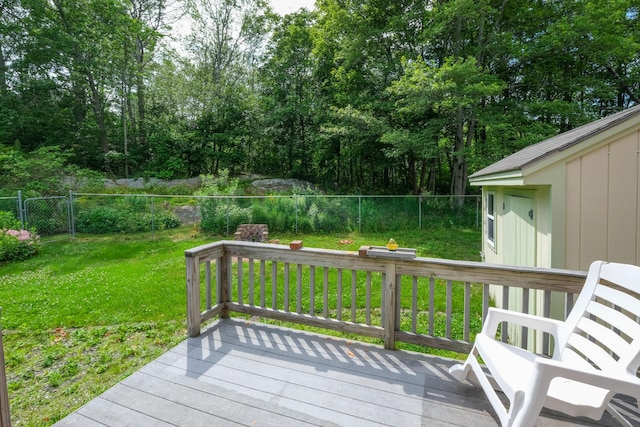 25 Oliver St, Bath, ME 04530 - deck featuring a fenced backyard