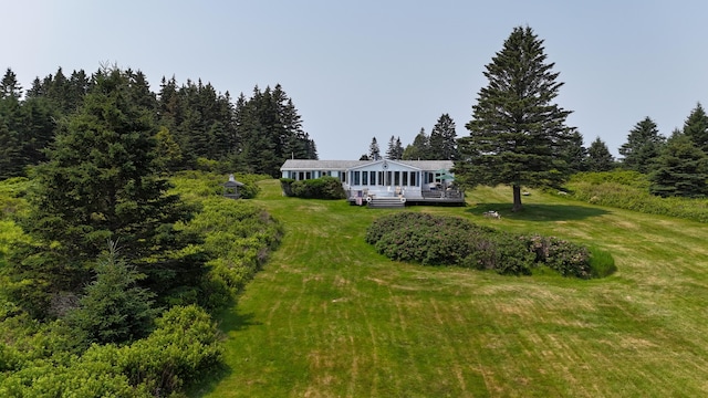 8 Bar Is, Tremont, ME 04674 - view of front of property with a front lawn