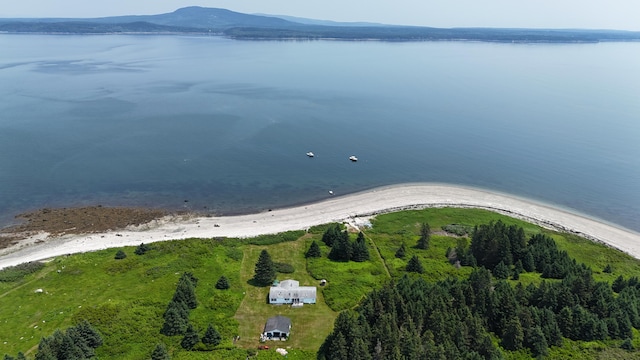 8 Bar Is, Tremont, ME 04674 - aerial view of property and surrounding area with a water and mountain view