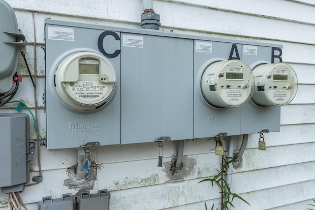 20 Elmwood Ave, Westbrook, ME 04092 - exterior view of electric meter