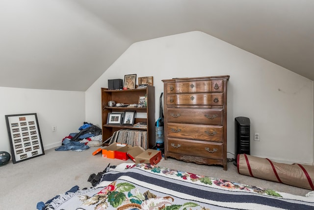 20 Elmwood Ave, Westbrook, ME 04092 - bedroom with carpet floors and lofted ceiling