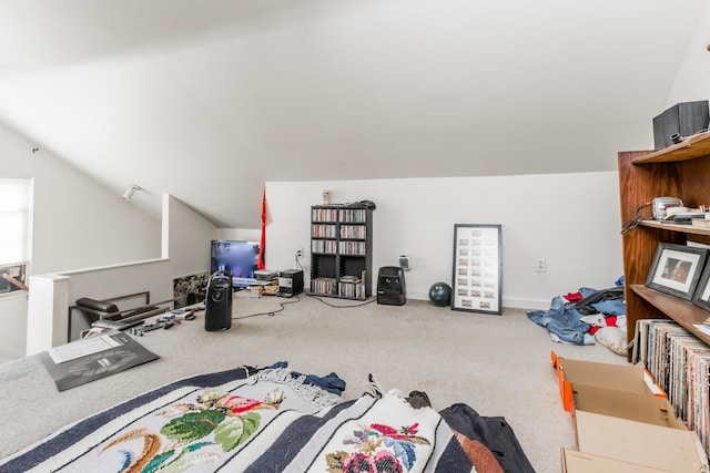 20 Elmwood Ave, Westbrook, ME 04092 - bedroom with lofted ceiling and carpet