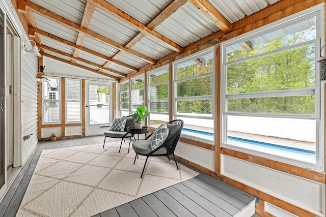 13 Wildbrook Dr, Biddeford, ME 04005 - sunroom featuring vaulted ceiling