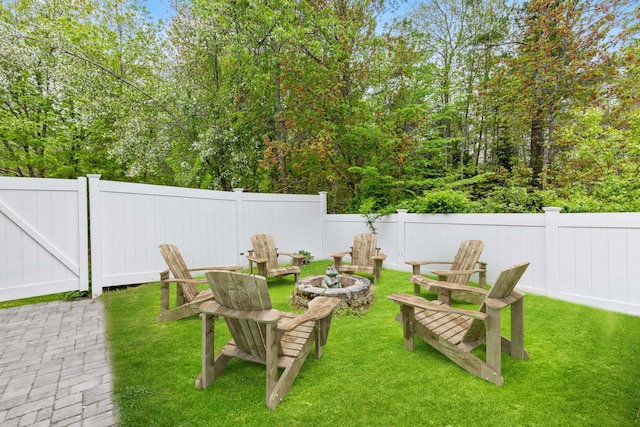 13 Wildbrook Dr, Biddeford, ME 04005 - view of yard with an outdoor fire pit