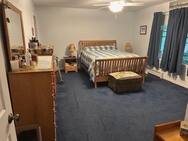 60 Dawes Rd, Dover-Foxcroft, ME 04426 - bedroom featuring carpet floors and ceiling fan