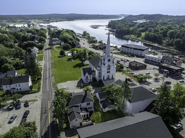 12 Center St, Machias, ME 04654 - drone / aerial view of a large body of water
