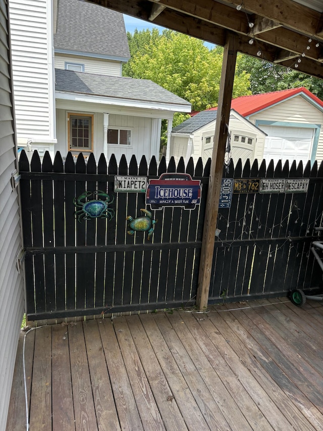 293 Grove St, Bangor, ME 04401 - view of wooden terrace