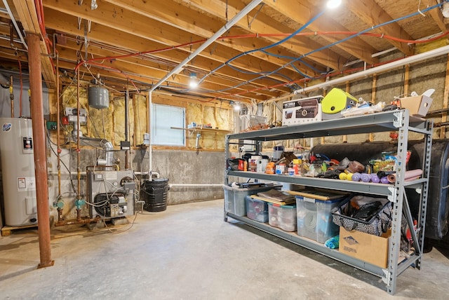 19 Straw Rd, Gorham, ME 04038 - below grade area with electric water heater and a heating unit