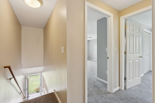 19 Straw Rd, Gorham, ME 04038 - hall with an upstairs landing and carpet floors