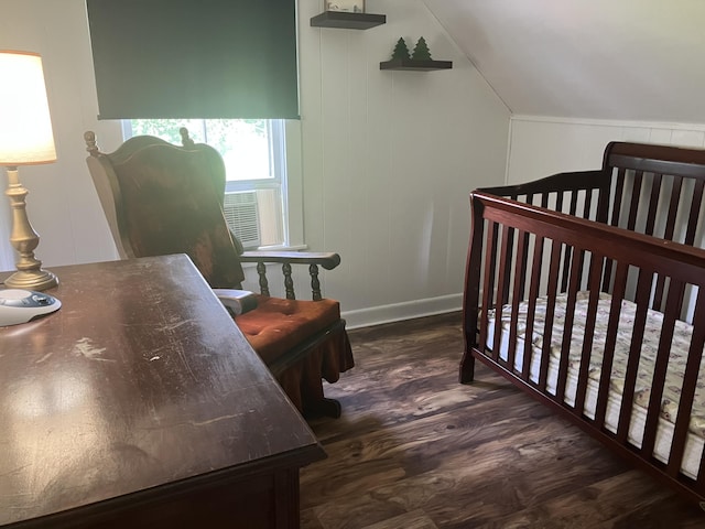 16 N Main St, Morrill, ME 04952 - bedroom featuring wood finished floors and lofted ceiling