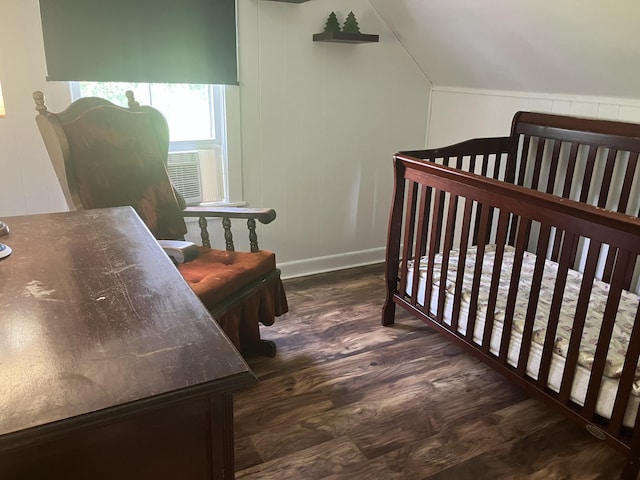 16 N Main St, Morrill, ME 04952 - bedroom with wood finished floors and lofted ceiling