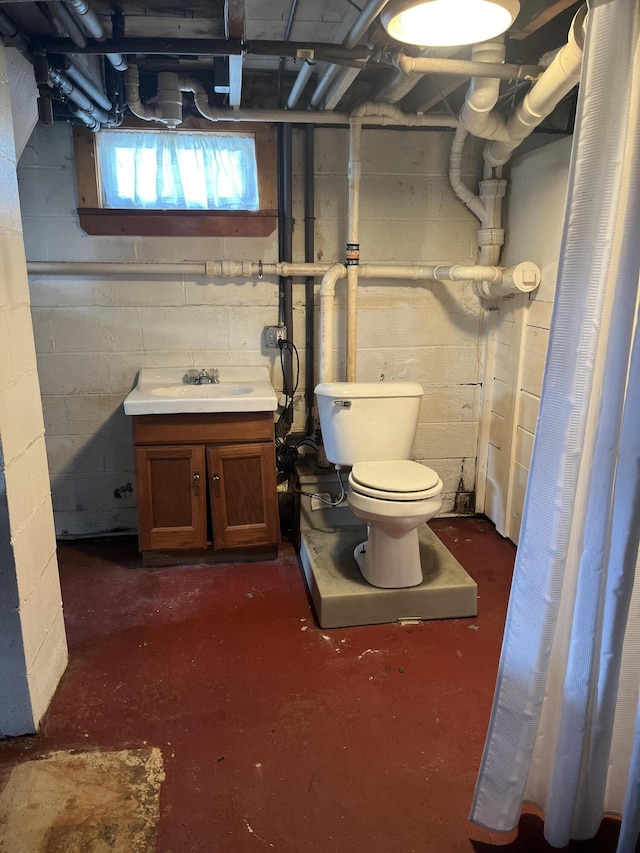 299 County Rd, Westbrook, ME 04092 - basement with a sink