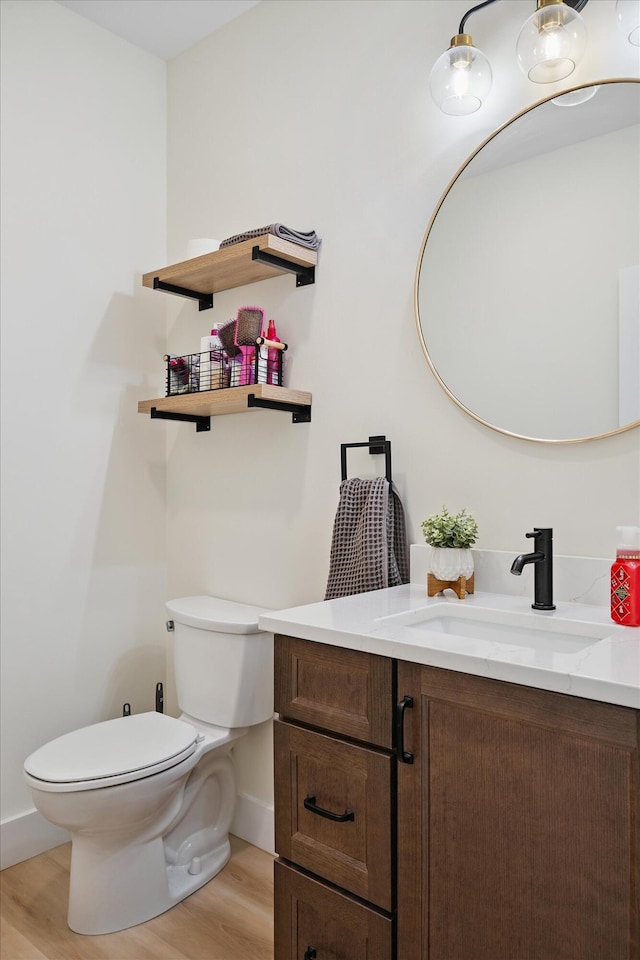 27 Meadow View Dr, Readfield, ME 04355 - half bathroom with vanity and wood finished floors