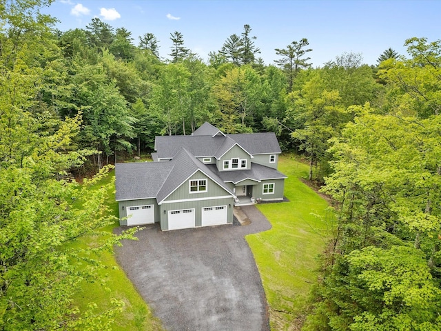 27 Meadow View Dr, Readfield, ME 04355 - aerial view of property and surrounding area with a forest