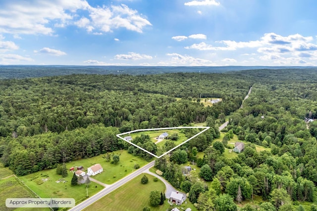 1511 Alna Rd, Alna, ME 04535 - view of property location featuring a forest and property boundaries highlighted