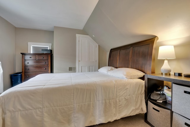 12 Maple St, Bath, ME 04530 - bedroom featuring vaulted ceiling and carpet flooring