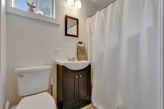 12 Maple St, Bath, ME 04530 - bathroom featuring vanity and a shower with shower curtain