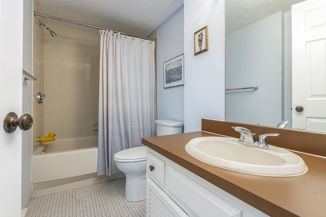 191 E Grand Ave Unit 506, Old Orchard Beach, ME 04064 - full bath with vanity, shower / tub combo, and tile patterned floors
