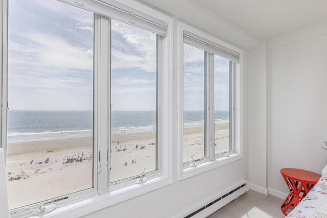 191 E Grand Ave Unit 506, Old Orchard Beach, ME 04064 - sunroom with view of water and beach
