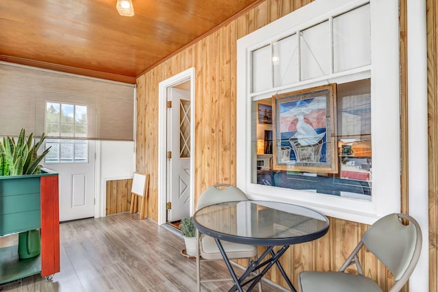 233 Northern Ave, Augusta, ME 04330 - living area featuring wood walls and wood finished floors