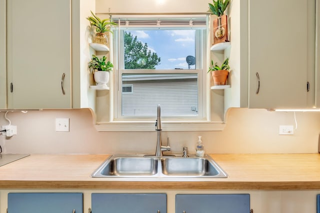 233 Northern Ave, Augusta, ME 04330 - kitchen featuring a sink and light countertops