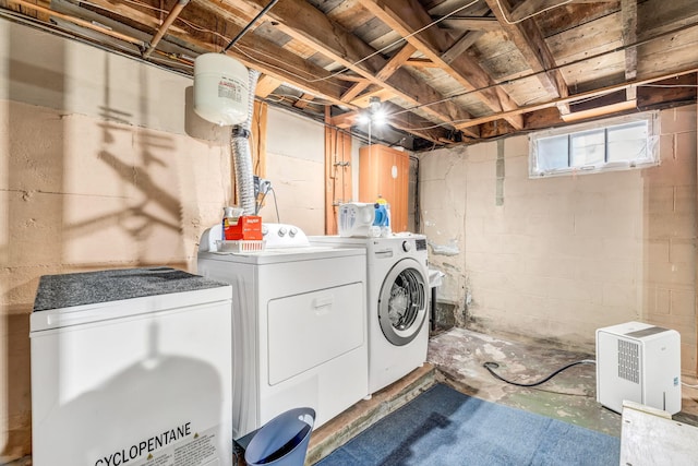 233 Northern Ave, Augusta, ME 04330 - washroom with separate washer and dryer