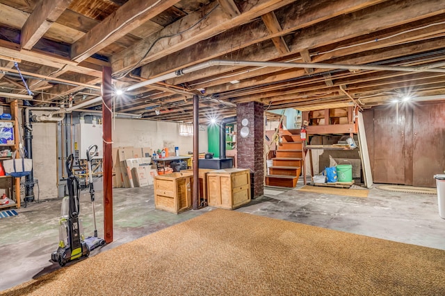 233 Northern Ave, Augusta, ME 04330 - basement featuring stairway