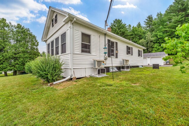 233 Northern Ave, Augusta, ME 04330 - back of house with a lawn and a chimney