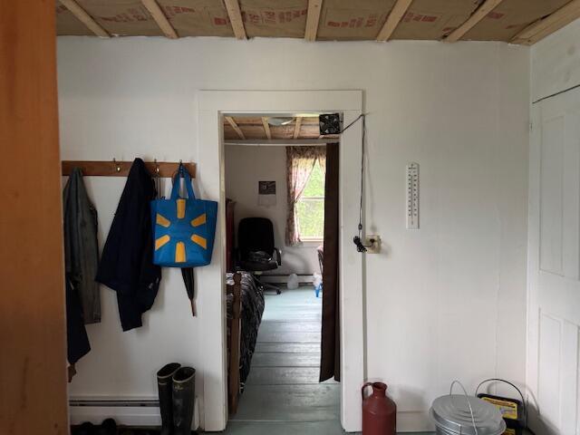 152 Cross Rd, Alna, ME 04535 - corridor with baseboard heating