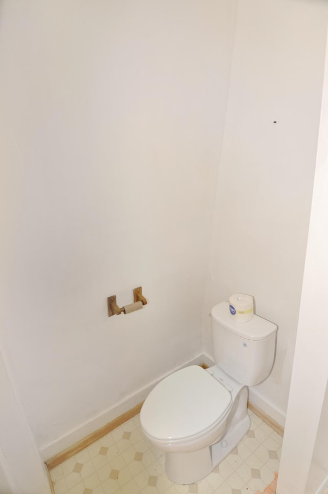 56 Holyoke St, Brewer, ME 04412 - bathroom with toilet and baseboards